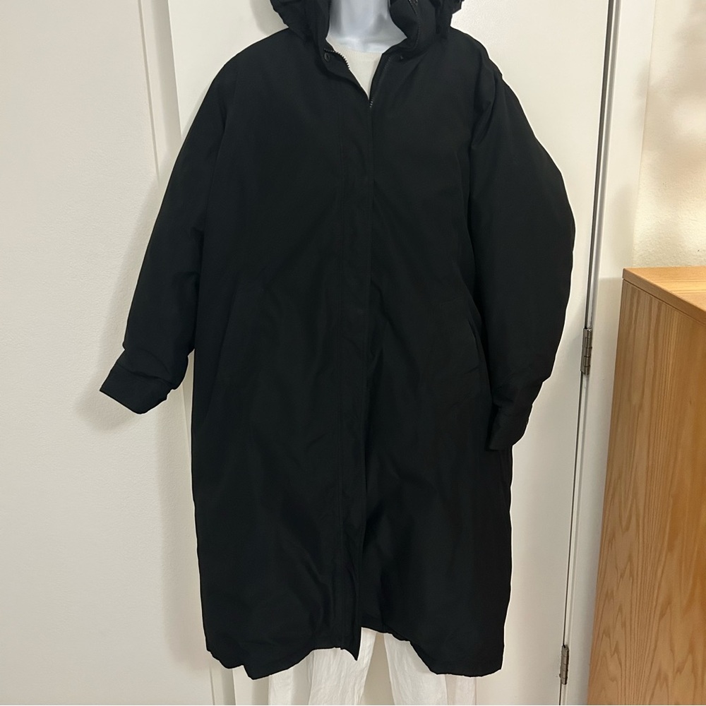 Lands End Full-Length Black Removable Hood Sz: XXL